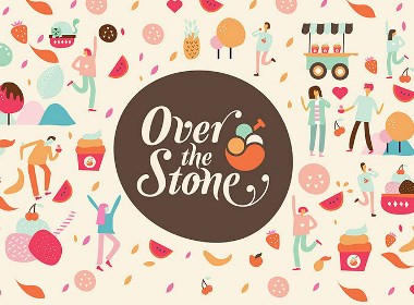 Over the Stone冰淇淋品牌VI设计欣赏