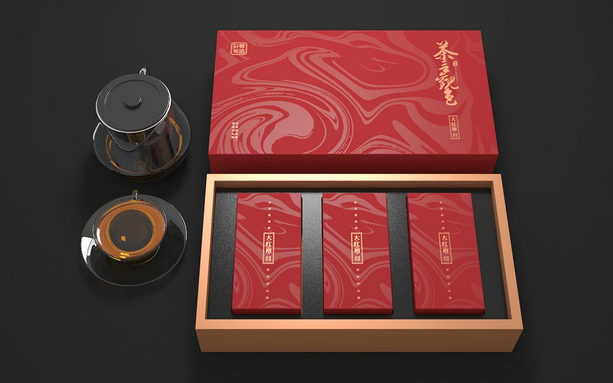 大红袍包装设计  茶叶包装设计
