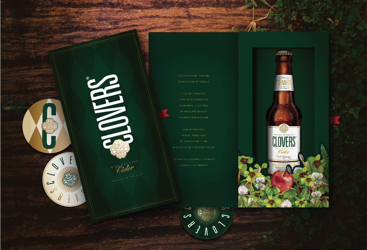 爱尔兰果酒酒标签设计品牌形象设计