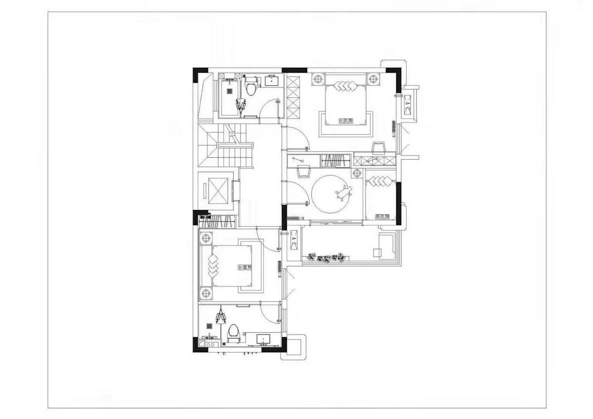 新中式客餐厅 - 效果图交流区-建E室内设计网