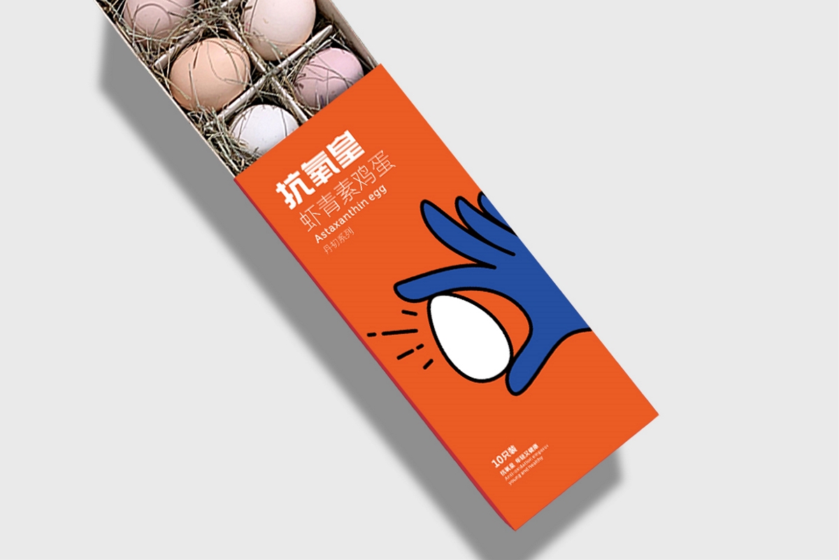 虾青素鸡蛋品牌形象设计