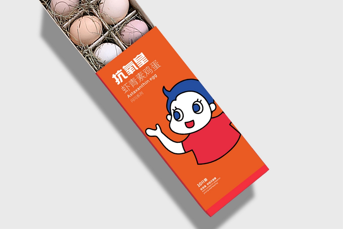 虾青素鸡蛋品牌形象设计
