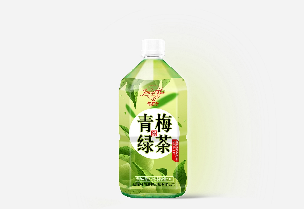 青梅绿茶饮料包装设计