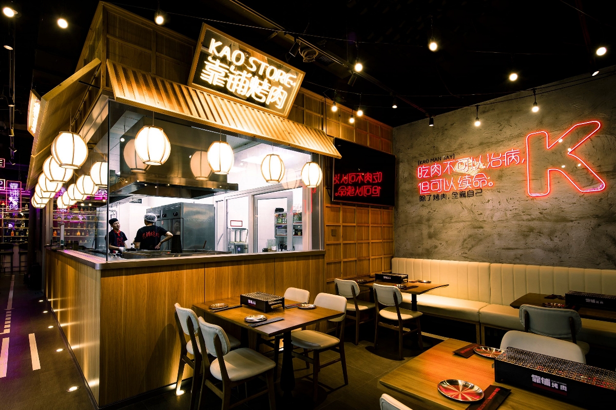 餐饮空间设计-烤肉新物种，便利店吃烤肉