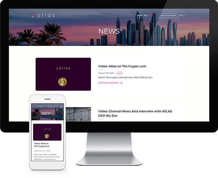 Flow Asia为Atlas 网站提供网站建设服务