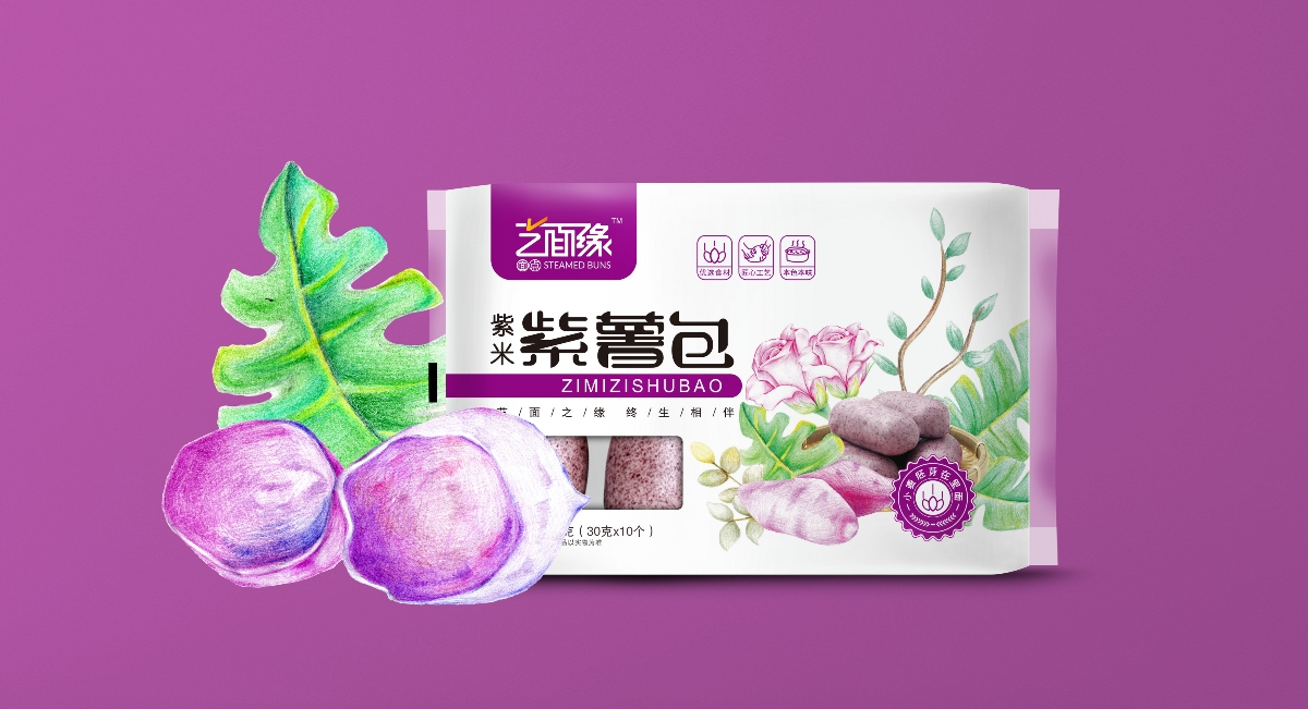 至覺-藝面緣冷凍面點-包裝設計
