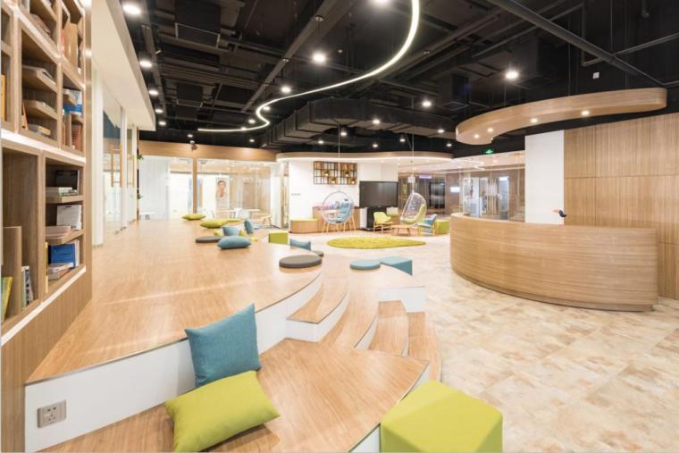 郑州简约时尚风少儿英语培训学校装修设计案例实景图-宏钰堂装饰