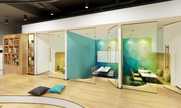 郑州简约时尚风少儿英语培训学校装修设计案例实景图-宏钰堂装饰