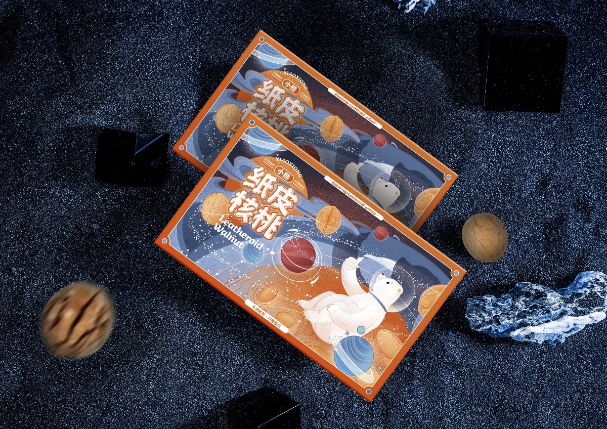 小熊紙皮核桃×尚智 | 食品/快消品包裝設計/品牌設計/插畫