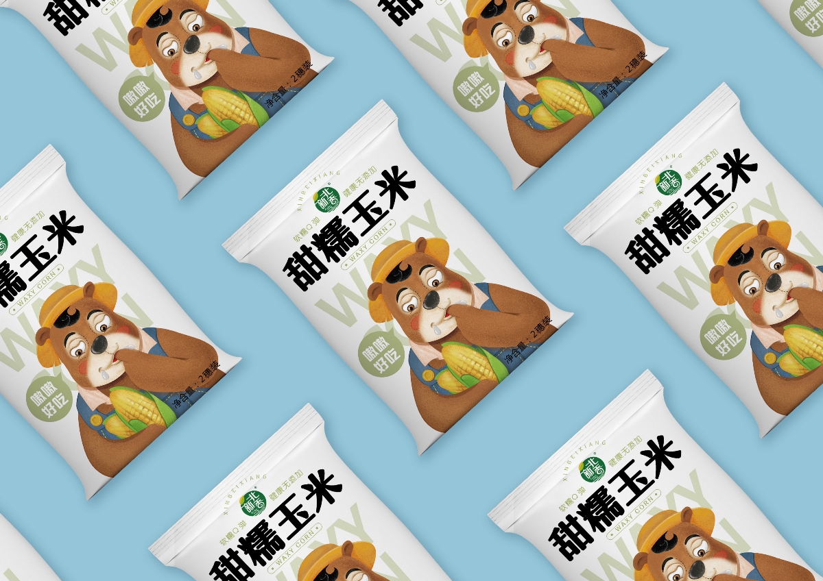 新北香玉米×尚智 | 食品/快消品包裝設計/品牌設計/插畫