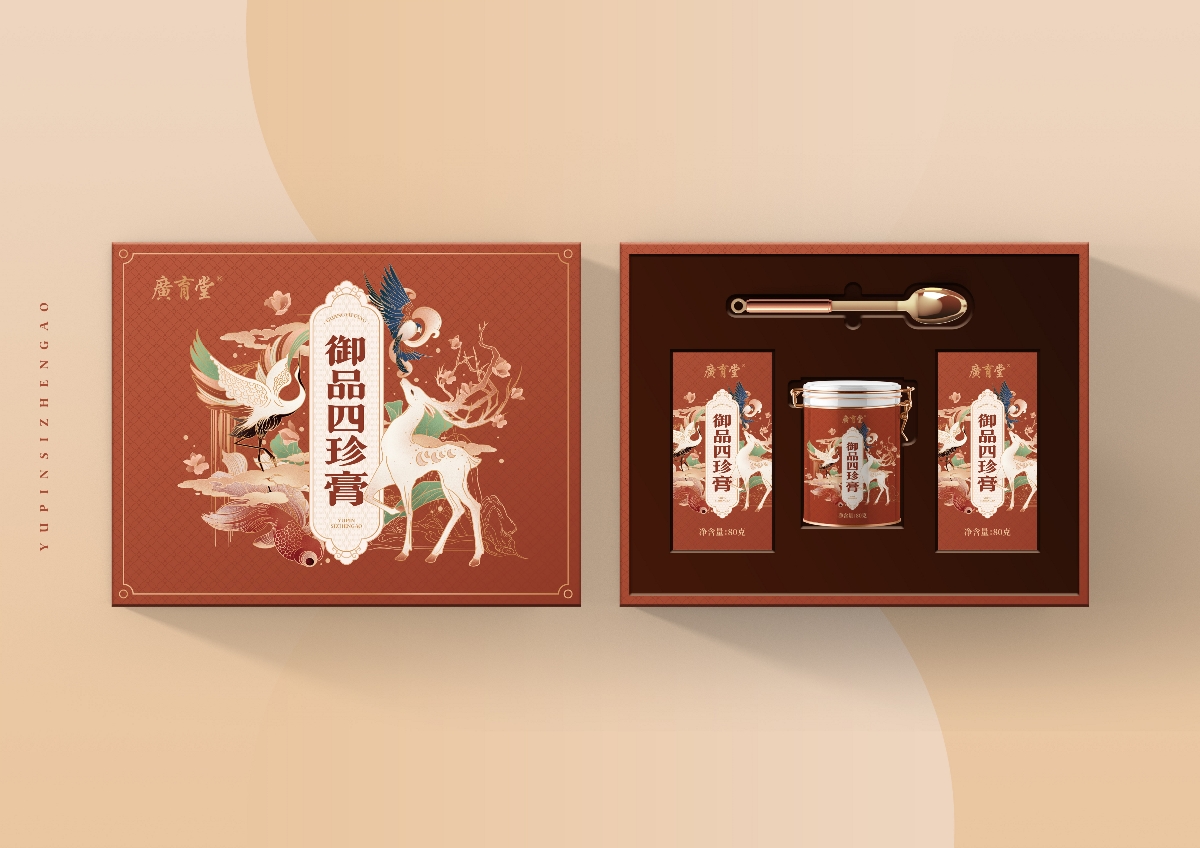 廣育堂四珍膏×尚智 | 食品/快消品包裝設(shè)計(jì)/品牌設(shè)計(jì)/插畫(huà)