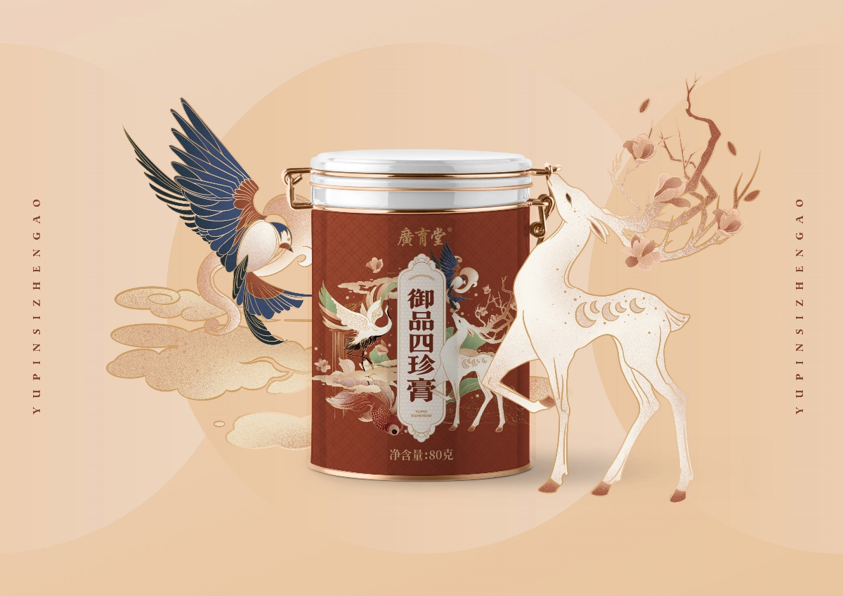 廣育堂四珍膏×尚智 | 食品/快消品包裝設(shè)計(jì)/品牌設(shè)計(jì)/插畫(huà)