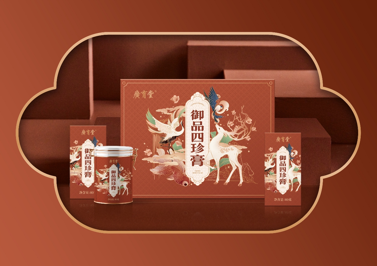 廣育堂四珍膏×尚智 | 食品/快消品包裝設(shè)計(jì)/品牌設(shè)計(jì)/插畫(huà)