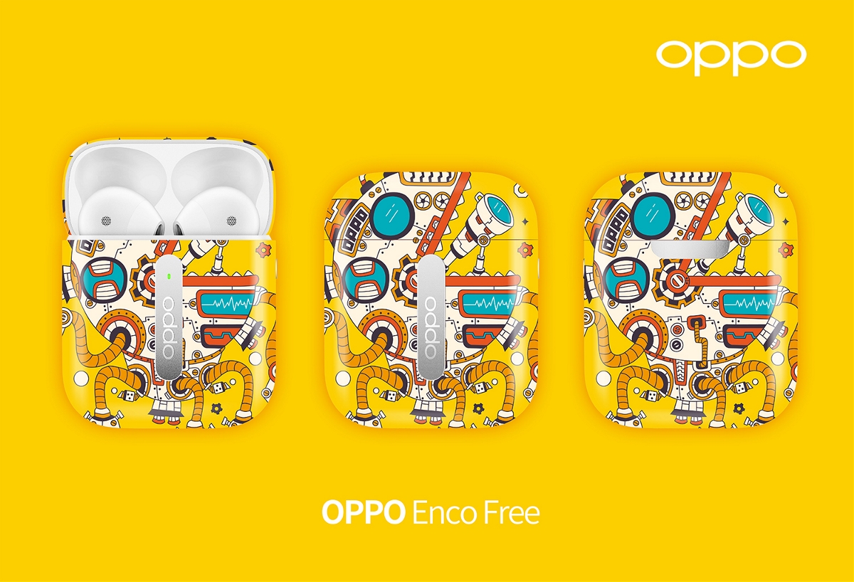 OPPO Enco Free耳机套-机器人系列外壳