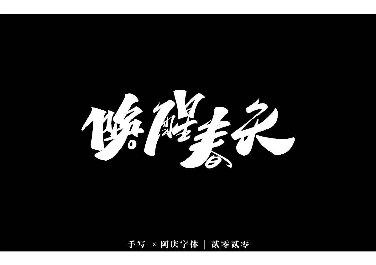 阿庆手书 | 字迹 | 2020.01