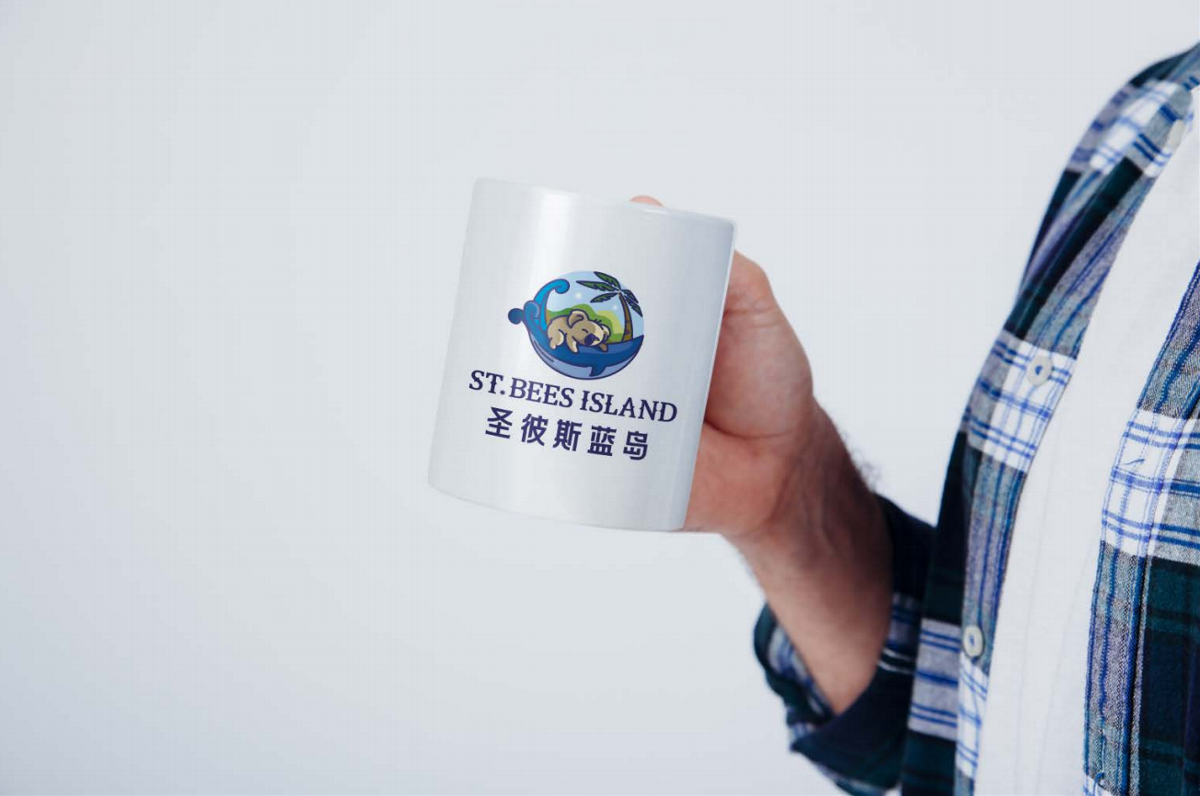 圣彼斯蓝岛logo设计@北京橙乐视觉设计