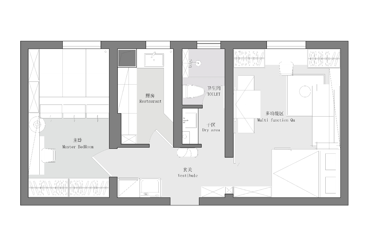 「久棲設(shè)計」40m²小戶型整容改造術(shù)，利用房高+C位拯救空間浪費