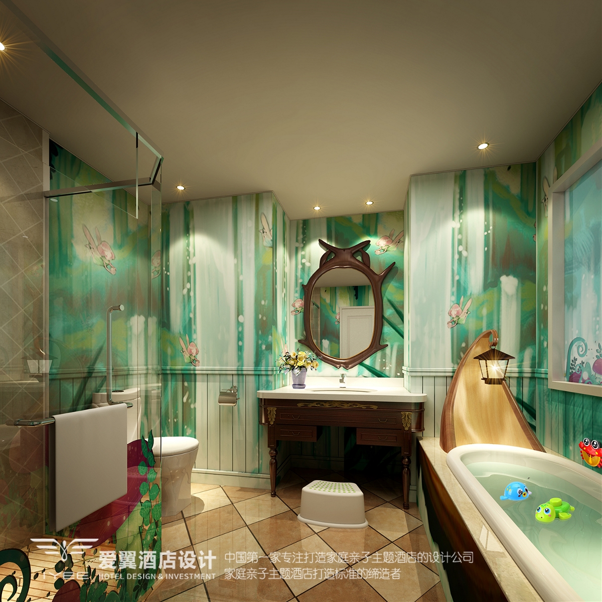 爱翼亲子酒店设计案例分享-杭州宋城第一世界大酒店