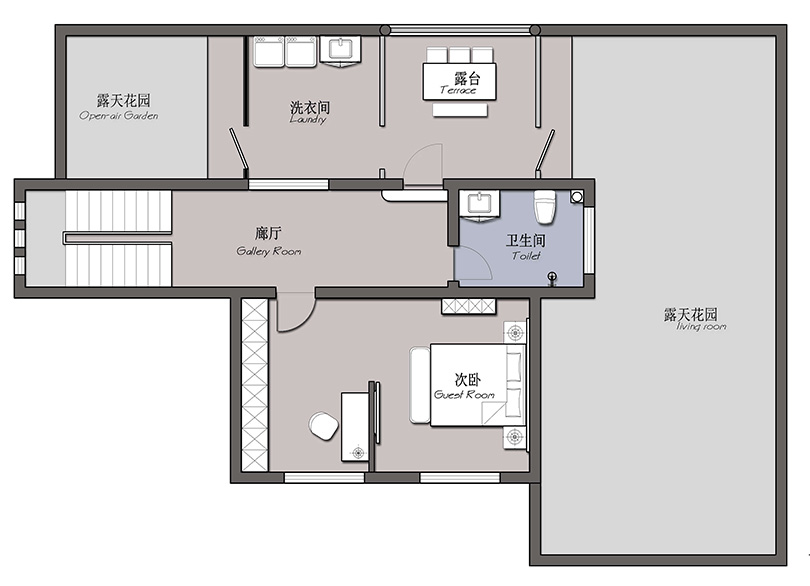 郑州530平新中式自建别墅，客厅+餐厅布局通透有格调