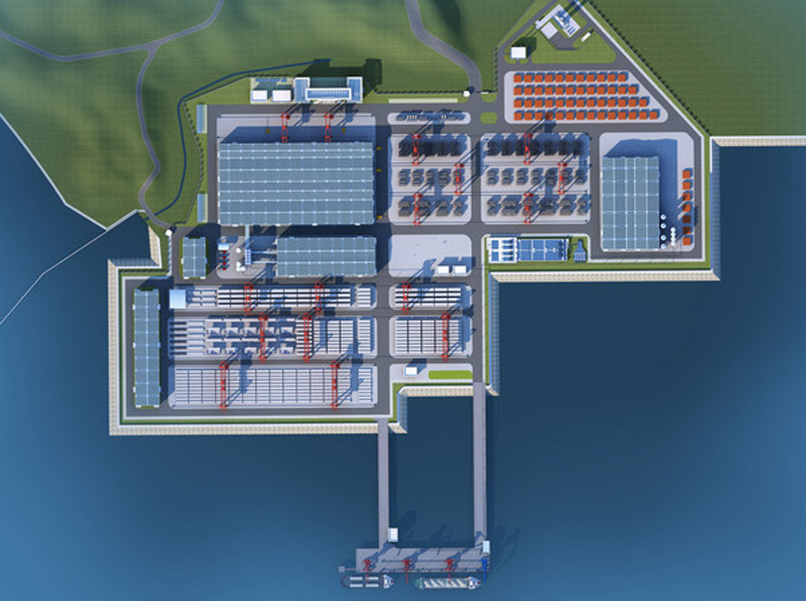 港口码头设计案例效果图