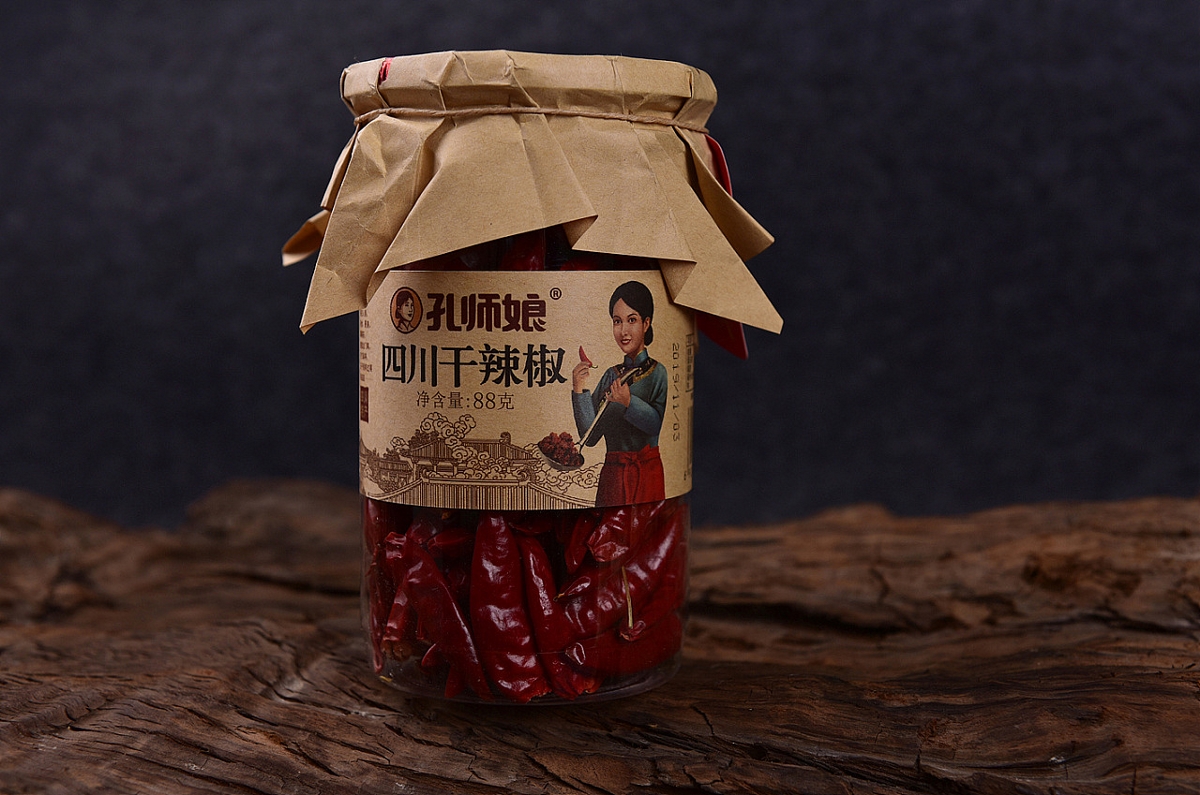 包裝設計×調味品×孔師娘（干辣椒×青花椒×火鍋底料）×火麒麟