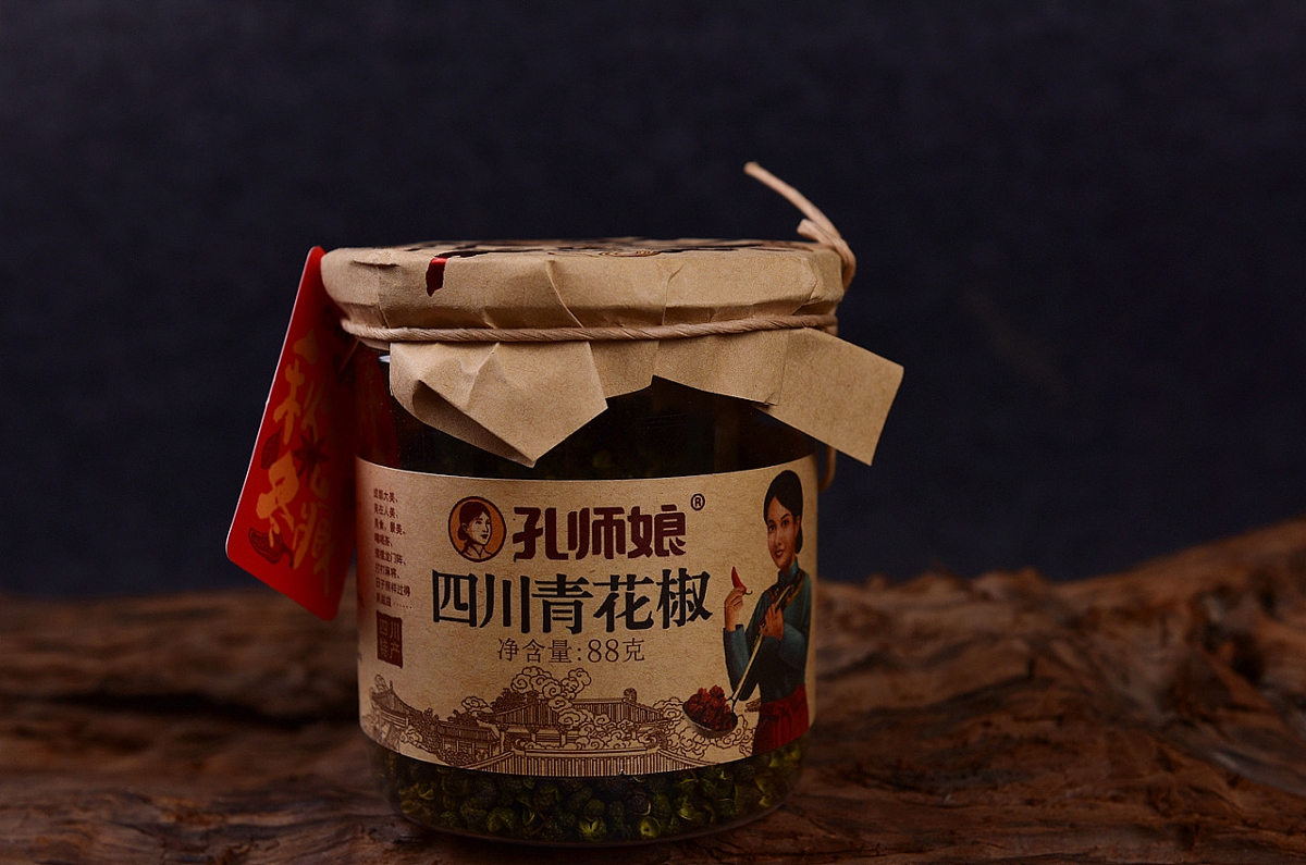 包裝設計×調味品×孔師娘（干辣椒×青花椒×火鍋底料）×火麒麟