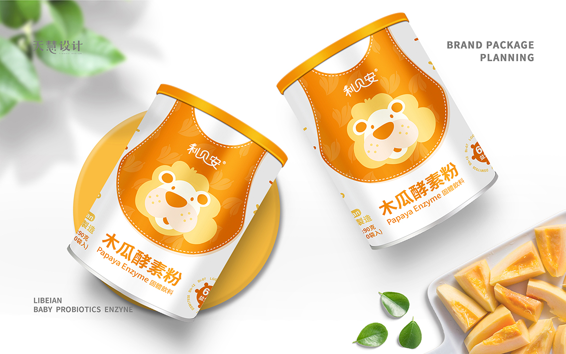 嬰童益生菌固體飲料包裝設計