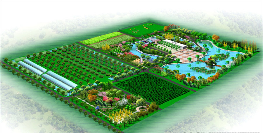 农业观光旅游生态园设计案例效果图