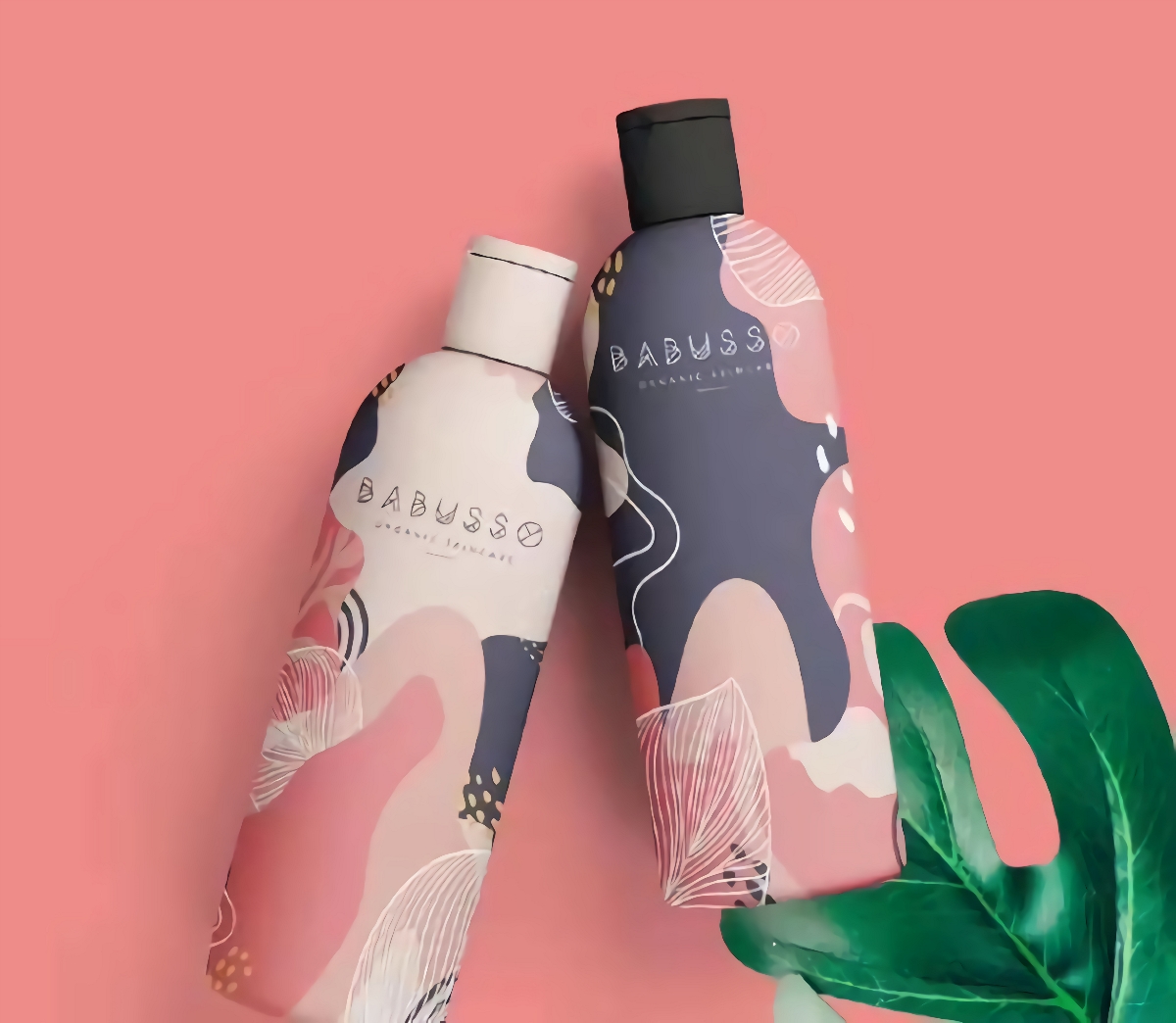 粉色香薰化妝品包裝設計