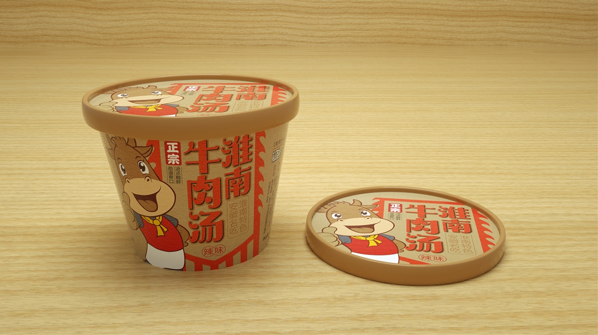 淮南牛肉汤包装设计/速食包装设计