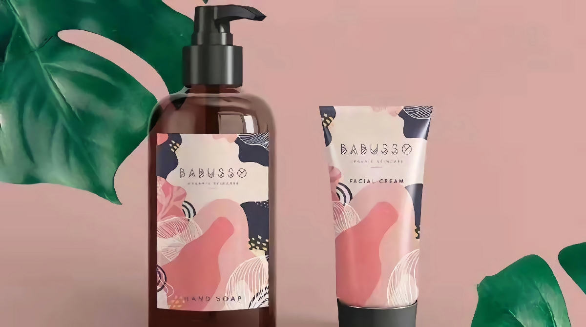 粉色香薰化妝品包裝設計