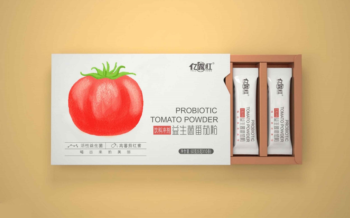 益生菌番茄粉包装设计