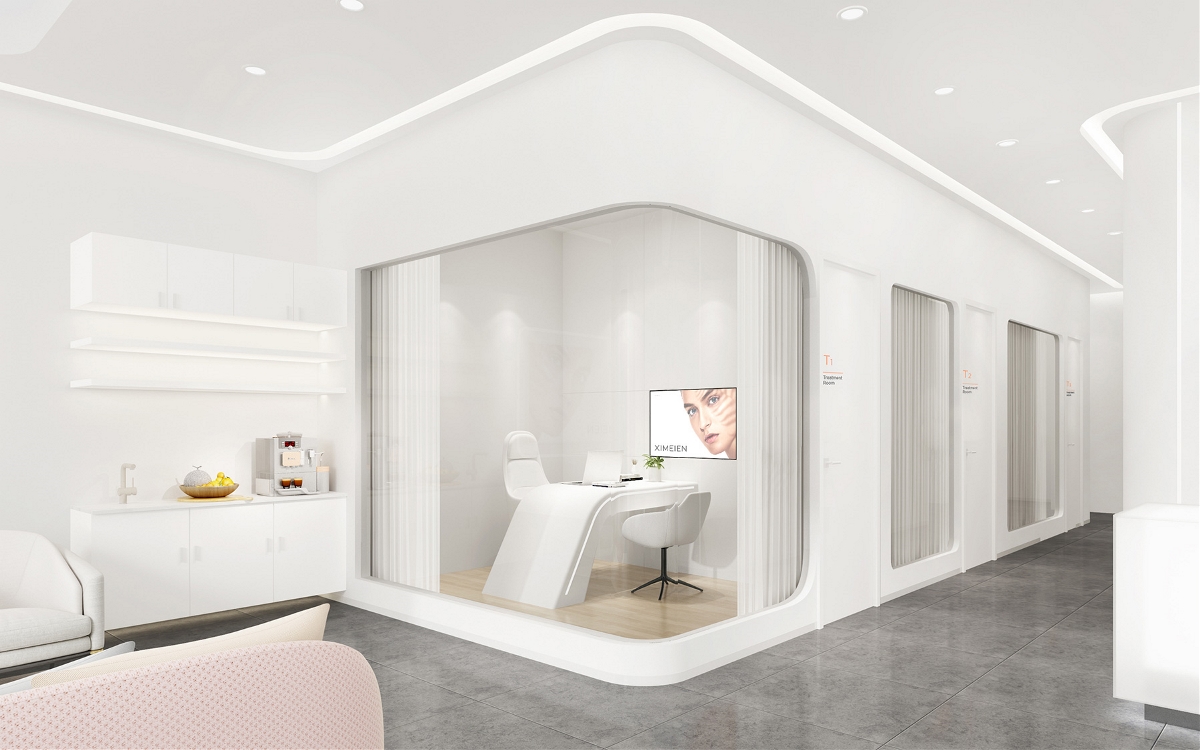 喜美恩皮肤管理中心空间设计-巴顿品牌策略设计公司