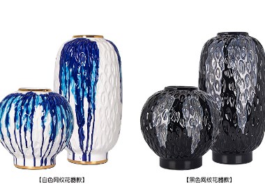 现代新中式轻奢陶瓷花器