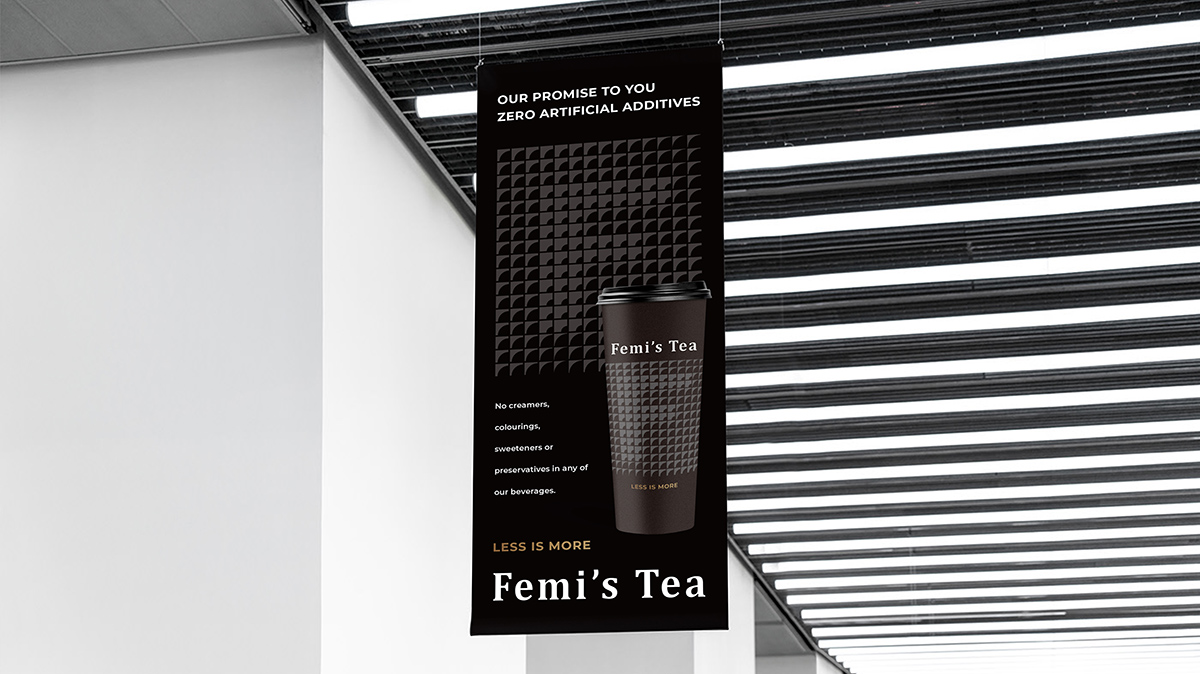 國際化高端茶飲品牌Logo/Vi形象設計-Femi’s Tea-席設計