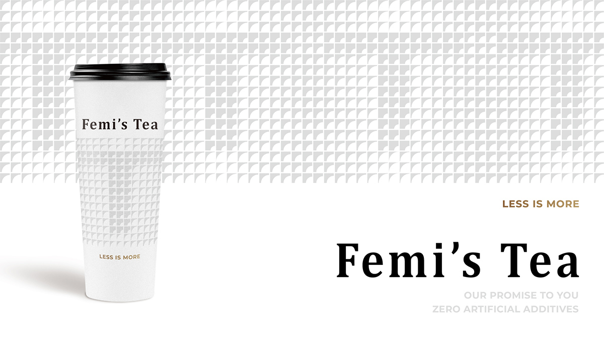 國際化高端茶飲品牌Logo/Vi形象設(shè)計(jì)-Femi’s Tea-席設(shè)計(jì)