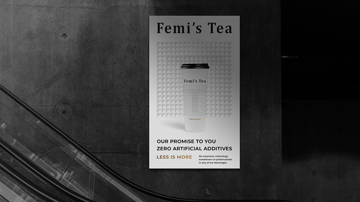 国际化高端茶饮品牌Logo/Vi形象设计-Femi’s Tea-席设计