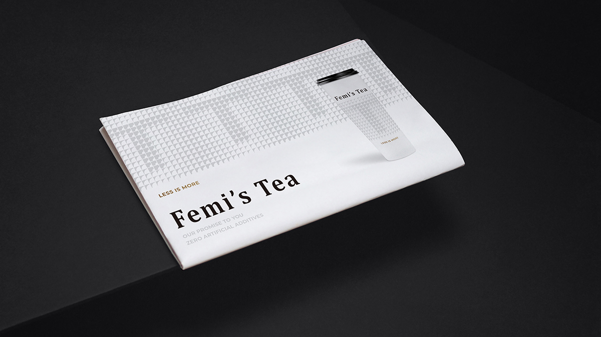 国际化高端茶饮品牌Logo/Vi形象设计-Femi’s Tea-席设计