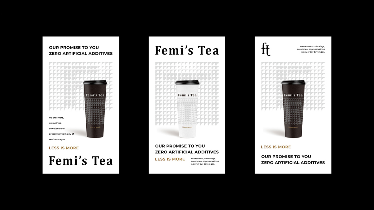 國際化高端茶飲品牌Logo/Vi形象設計-Femi’s Tea-席設計