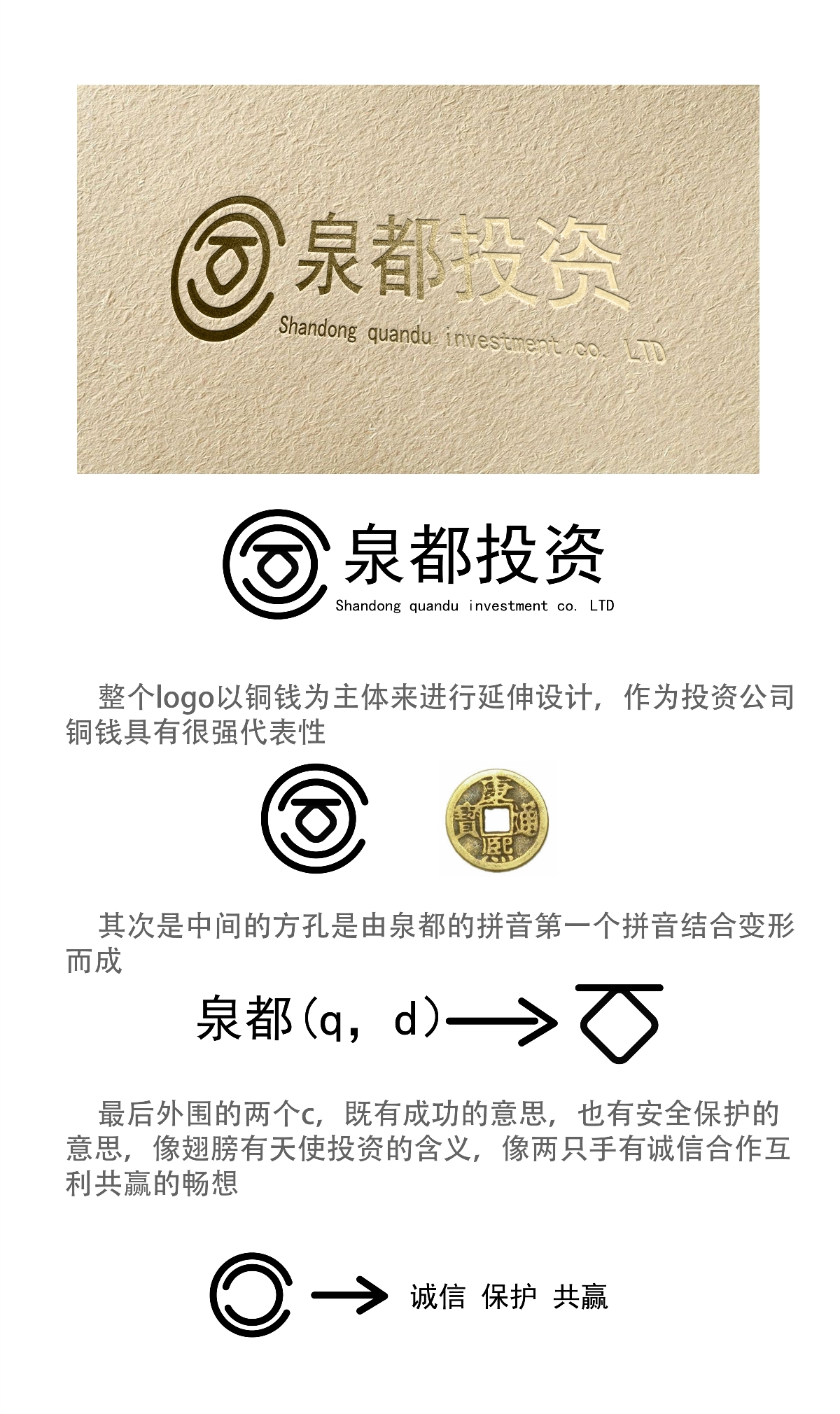 山东泉都投资公司logo设计