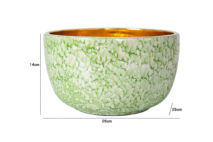 现代轻奢新中式陶瓷装饰碗样板间桌面书柜装饰器皿家居设计师摆件