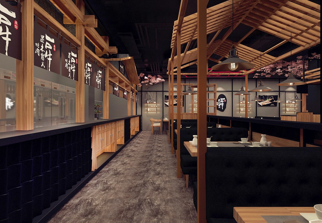 郑州特殊主题餐厅设计装修 主题餐厅烤肉店设计方案	