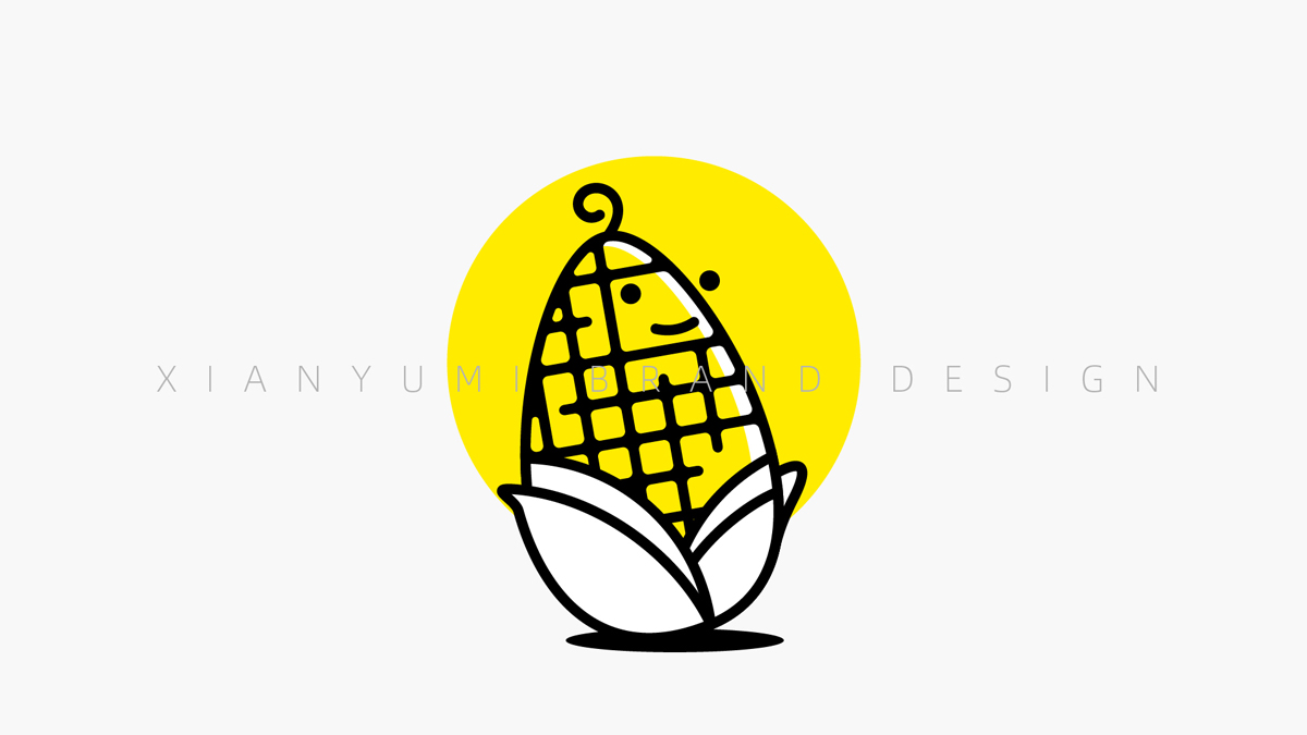 闲玉米创意平台品牌形象设计