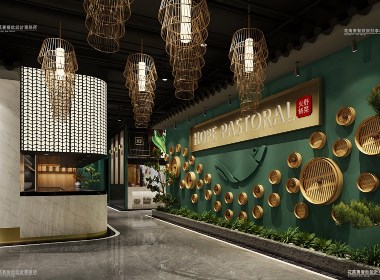 深圳田园式主题餐厅设计