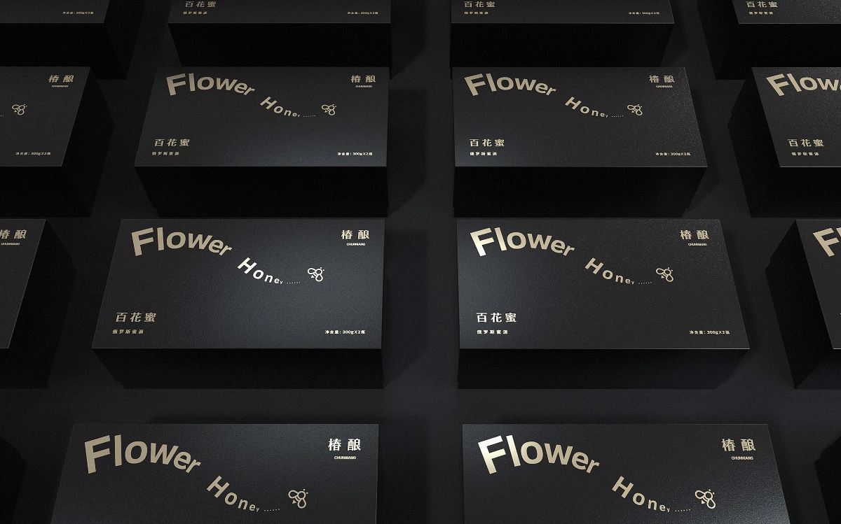 《Flower Honey - 百花蜜》蜂蜜包装设计 / 百花蜜包装设计