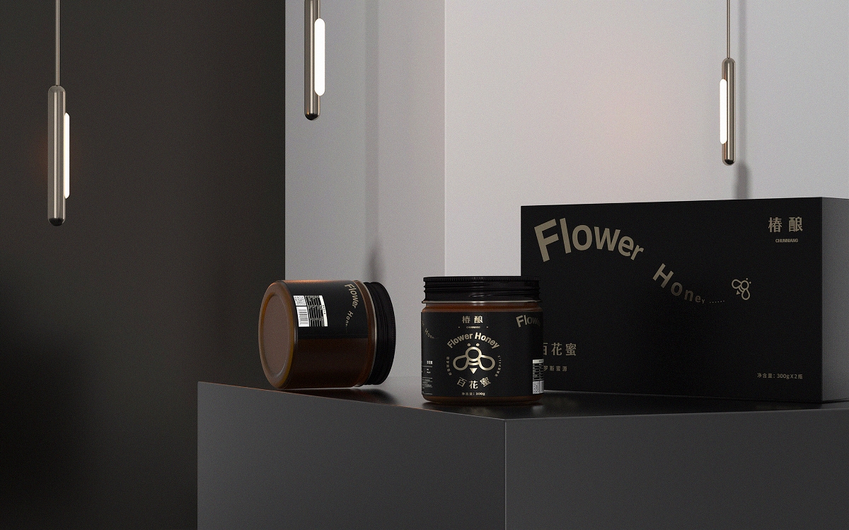 《Flower Honey - 百花蜜》蜂蜜包裝設(shè)計(jì) / 百花蜜包裝設(shè)計(jì)