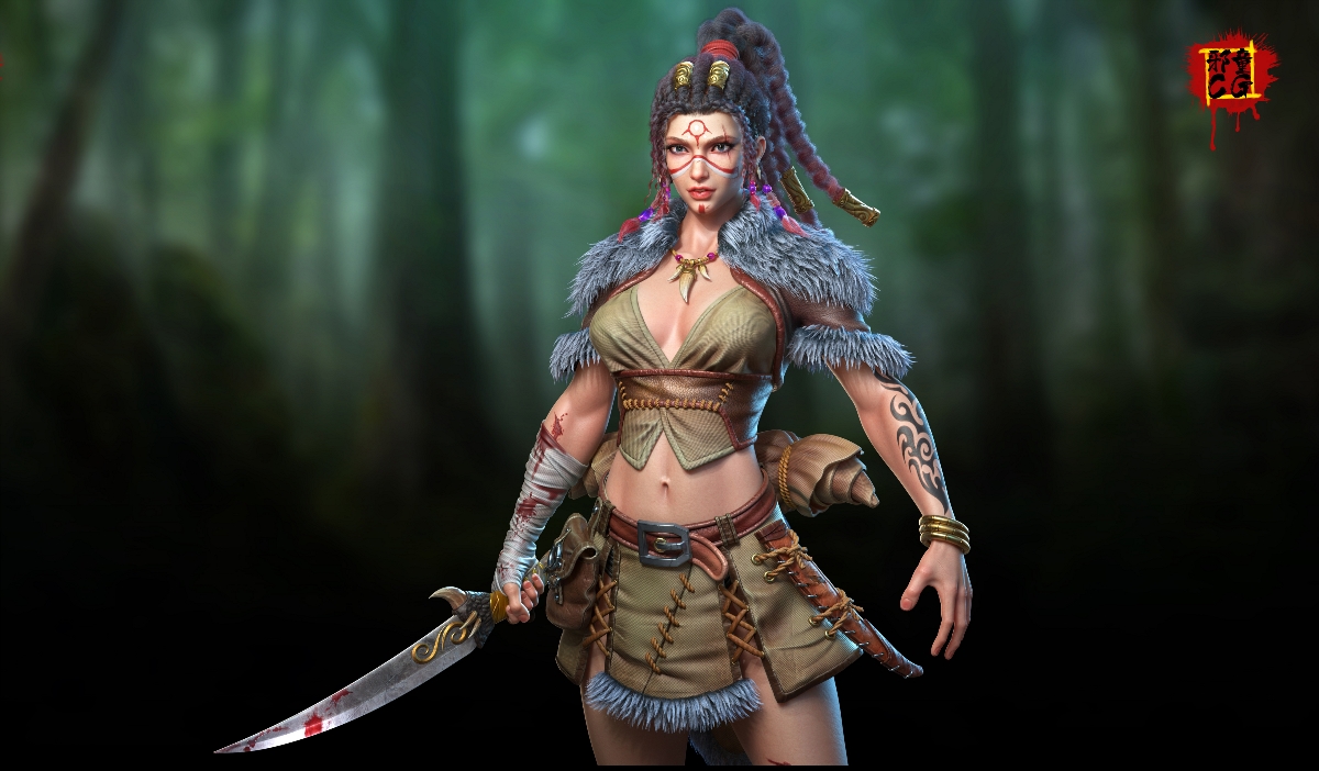 部落女战士  角色案例