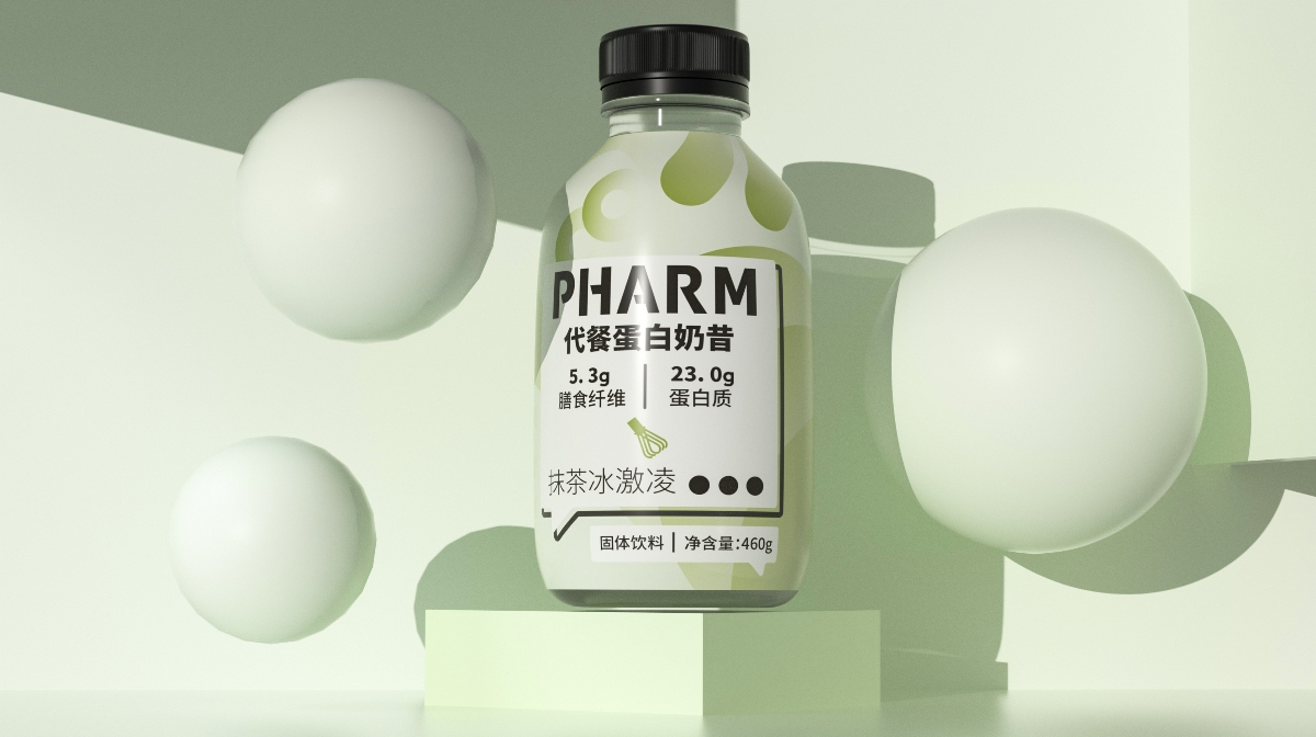 PHARM 蛋白奶昔包装设计
