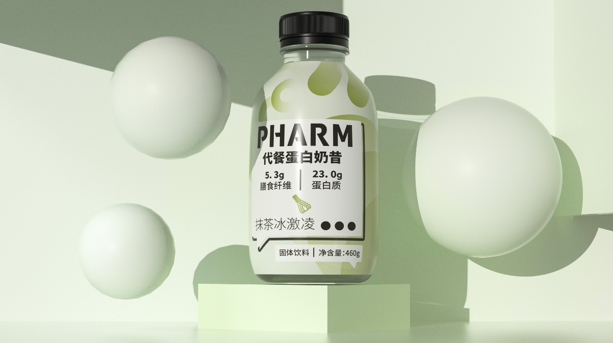 PHARM 蛋白奶昔包裝設計