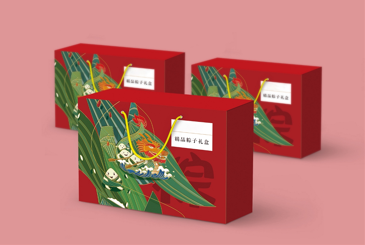 与“粽”不同的粽子礼盒包装设计